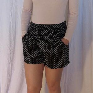 Black Chiffon Shorts